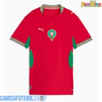 Camisa de time de futebol Marrocos Replicas 1º Equipamento Feminina Mundo 2026 Manga Curta